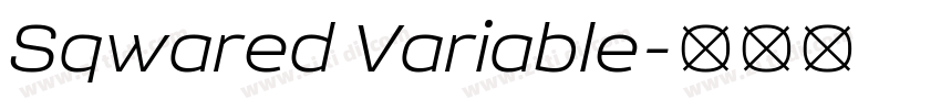 Sqwared Variable字体转换